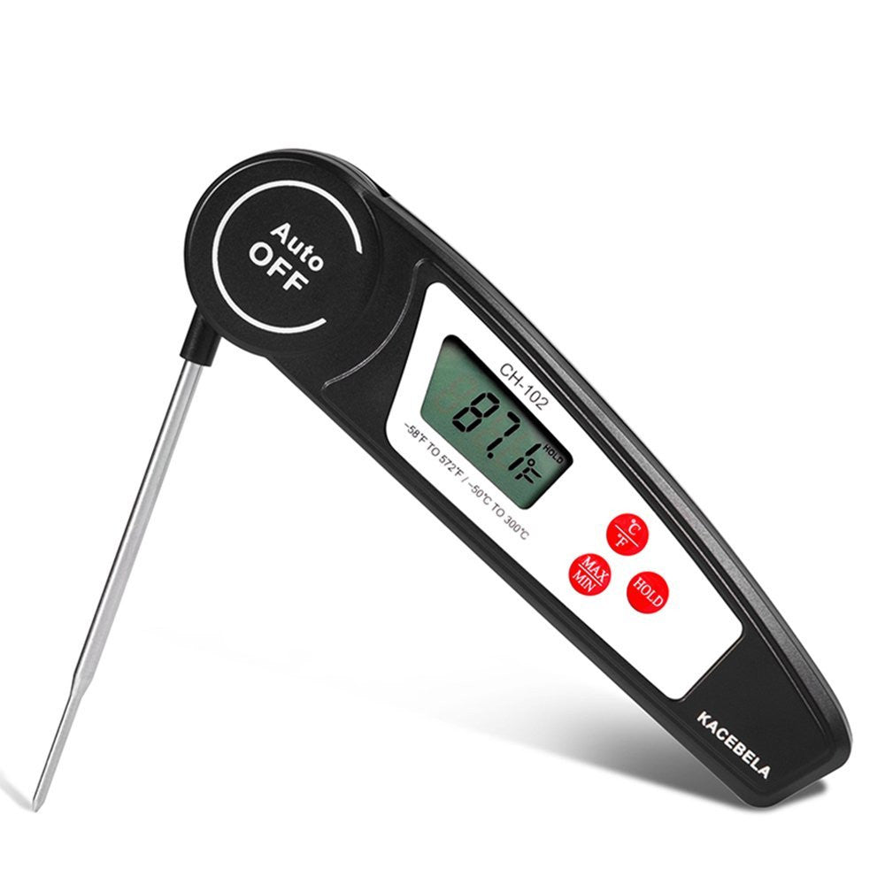 Kacebela Instant Read Thermometer Auto Off Digital Meat Food BBQ