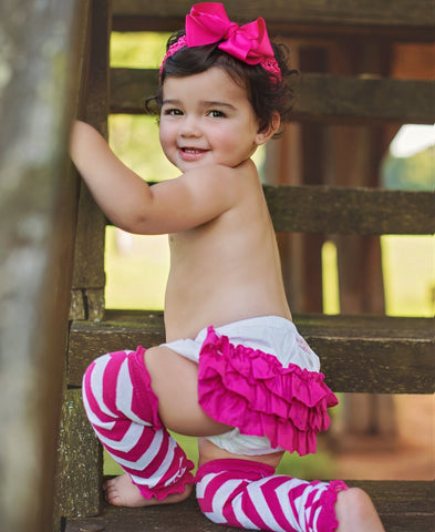 Pink 3-Ruffle Flare Pants  6-12M 18-24M – Little Footprints Children's Shop