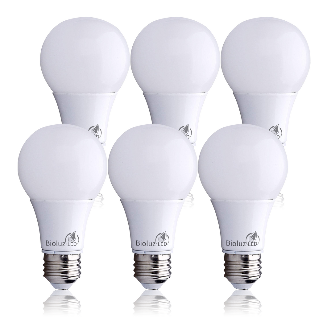 6 Pack Bioluz 60 LED Bulbs Non Dimmable