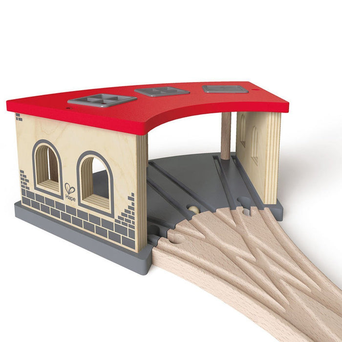 hape wooden train set