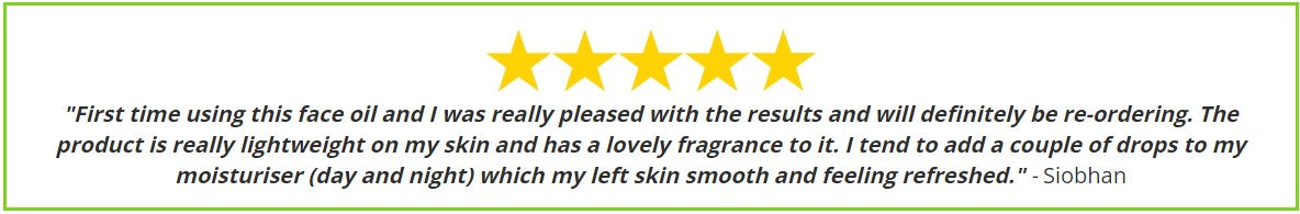 Transformation Facial Oil 5 star review