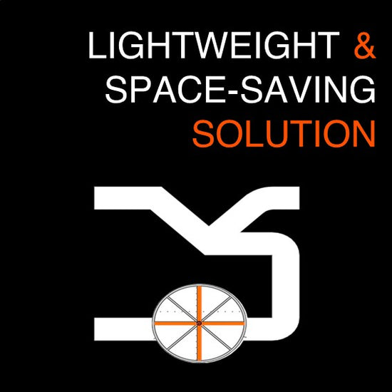 Graphic showing advantage of AutoSock: Lightweight and space-saving traction solution