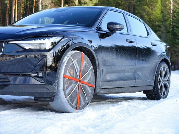 AutoSock as textile winter traction device can be mounted on all types of tires and improves the winter driving experience