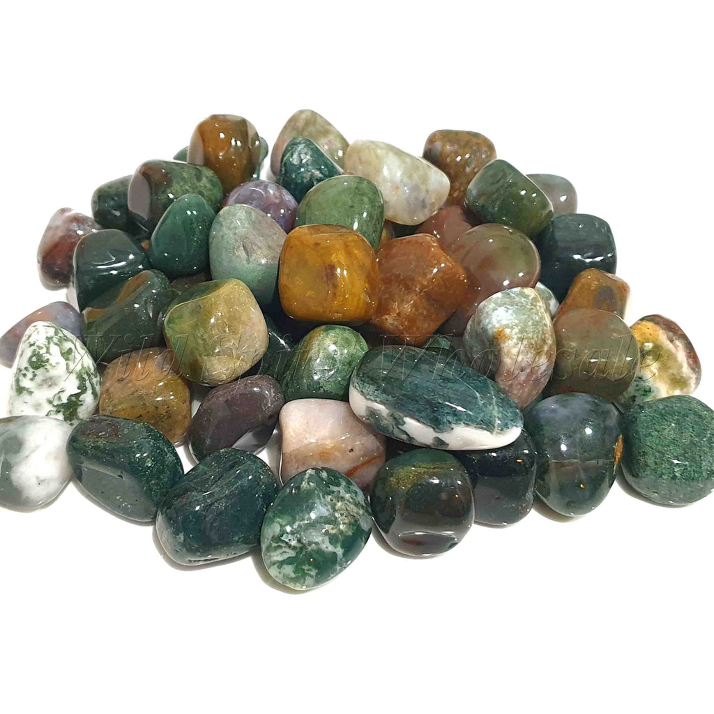 Tumbled Stone - Moss Agate – Wild Spirit Wholesale