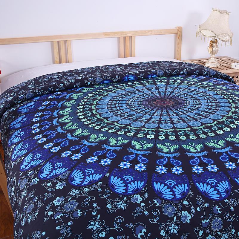 Housse de couette Mandala Bleu - La boutique zen