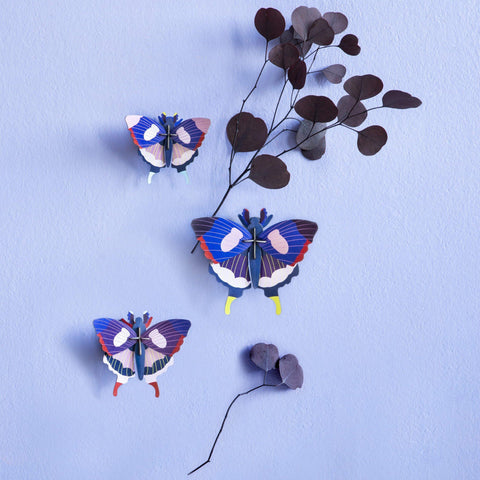 Set da 3 Mini Insetti Decorativi - Swallowtail Butterflies