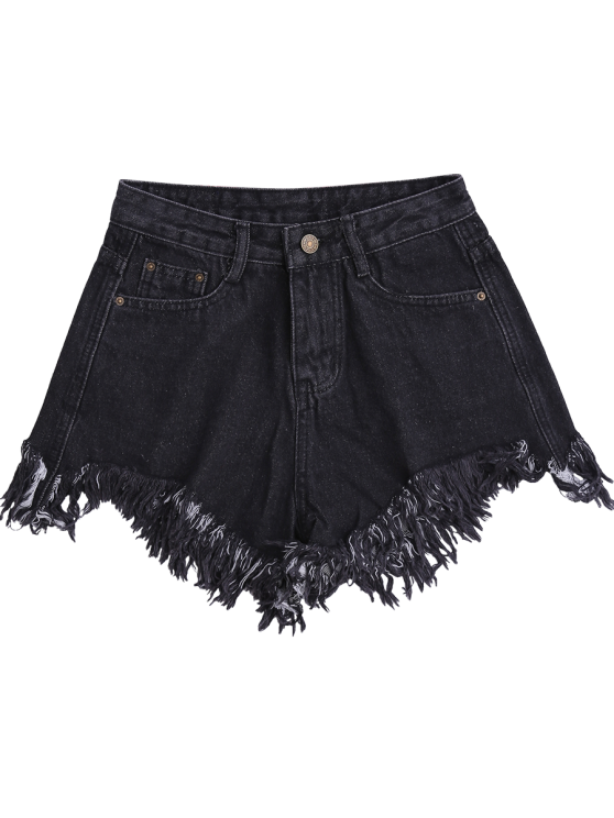 Trendy Wide Leg Frayed Hem Denim Shorts – Ncocon