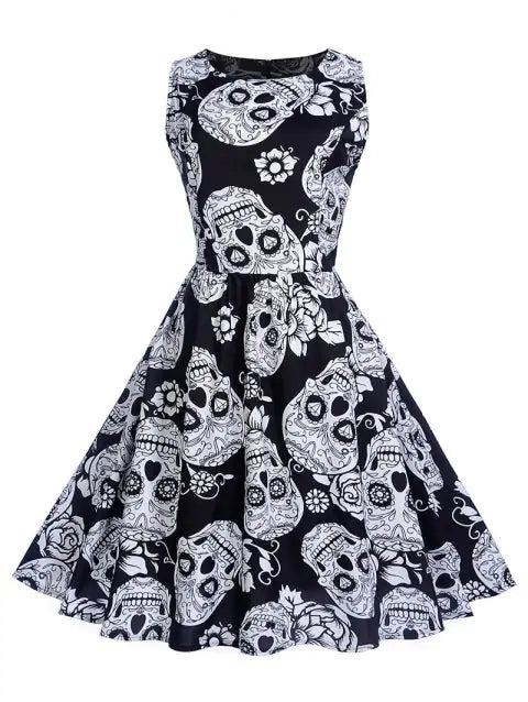 vintage skull dress