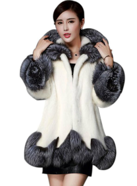 Women Faux Fur Coat Winter Warm Thick Fur Jacket – Ncocon