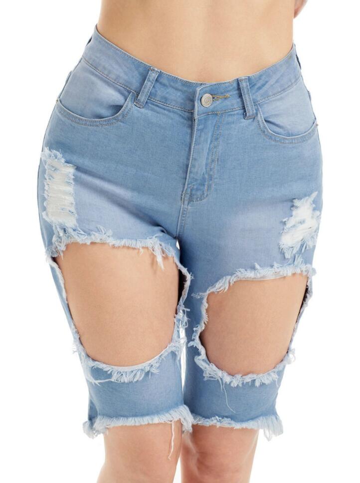 frayed bermuda shorts