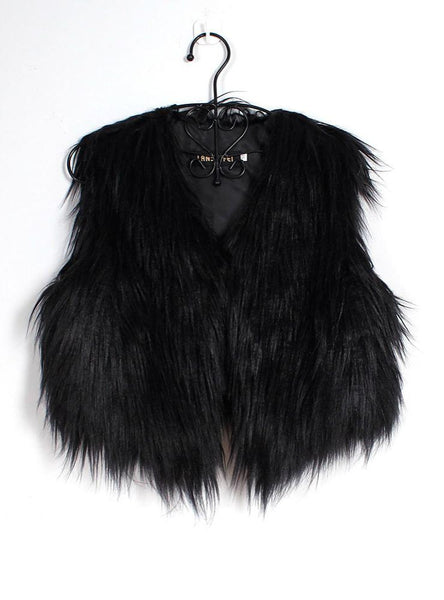 Women's Short Fur Vest Short Faux Fur Vest – Ncocon