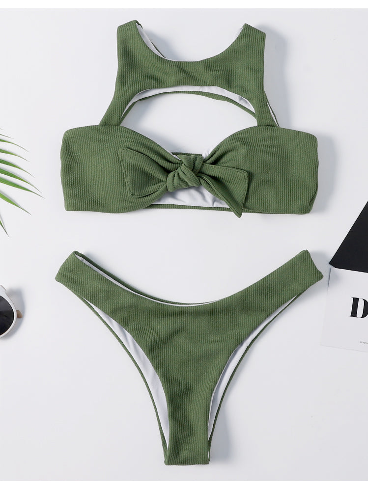 Green Caged Bralette Bikini Set – Ncocon