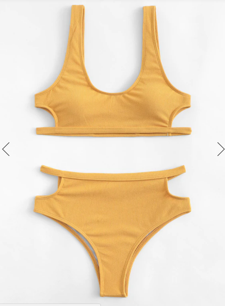 Yellow Padding Bikini Set – Ncocon