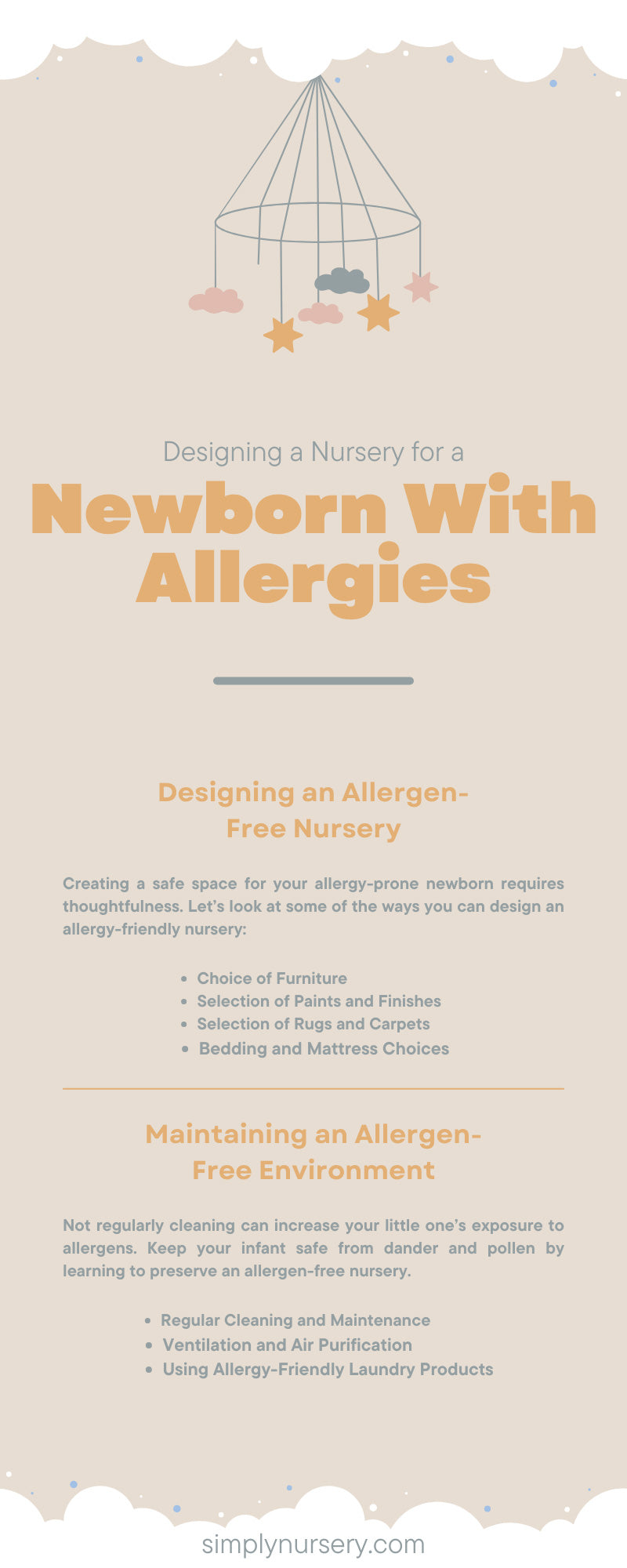Designing a Nursery for a Newborn With Allergies
