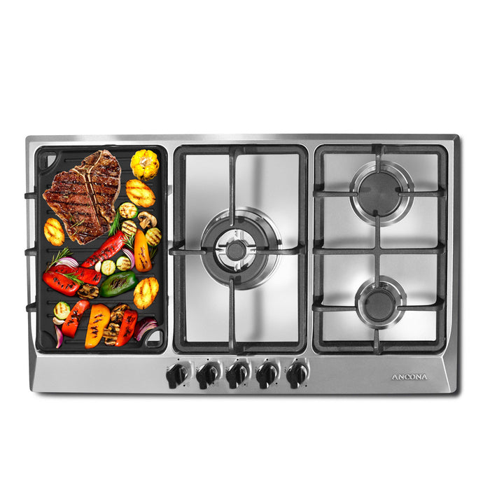 Elite 34 Inch 5 Burner Gas Cooktop Ancona Home