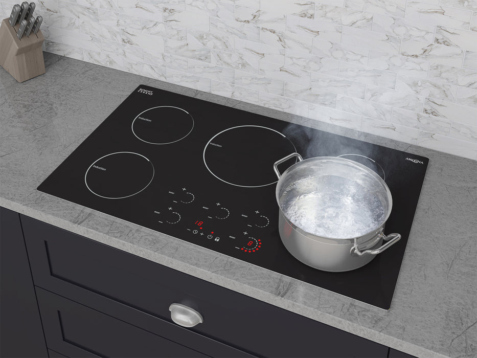 Radiant 36 In Induction Cooktop With 5 Burners With Individual