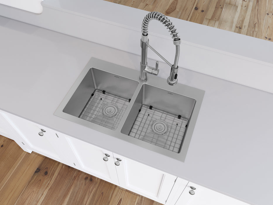 gray drop in kitchen sink