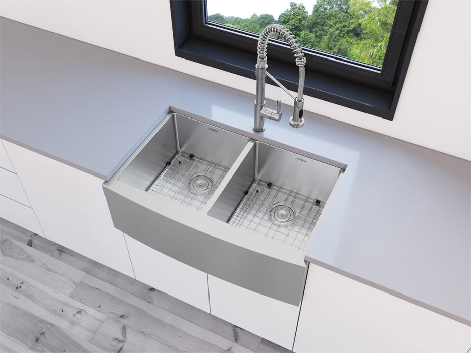 undermount farmhouse bathroom sink