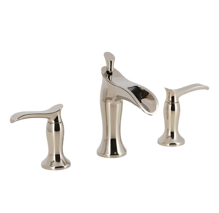 Eleganzia Series Widespread Polished Nickel Bathroom Faucet