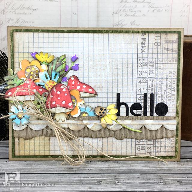 Hello Distress Oxide Card by Bobbi Smith