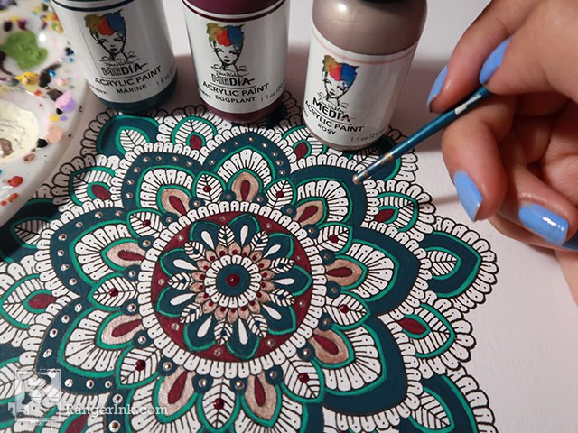 Mandala to be coloured - Artisan d'Asie