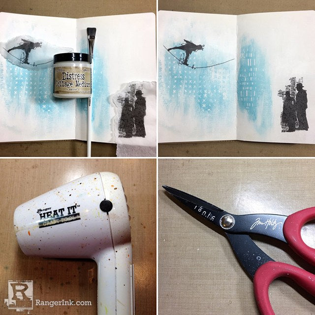 Layers of ink: Toilet paper journal page