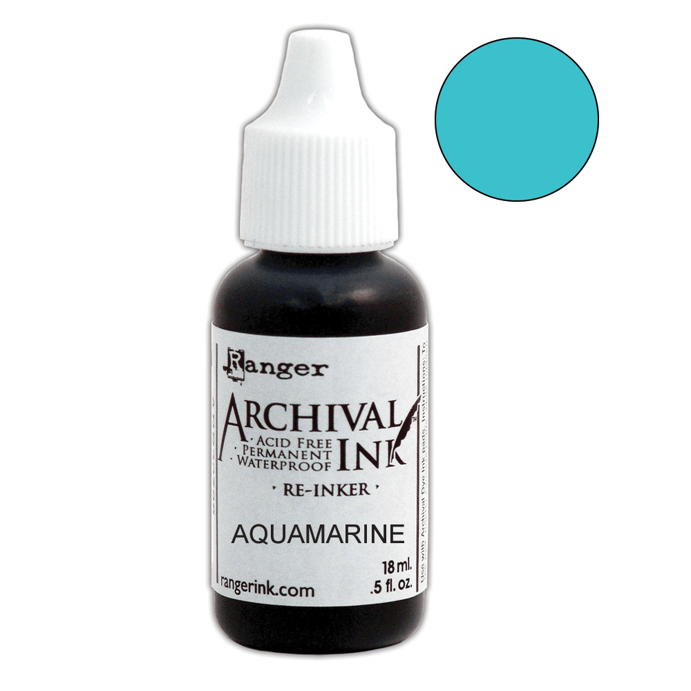 Archival Ink™ Pads Re-Inker Aquamarine, 0.5oz