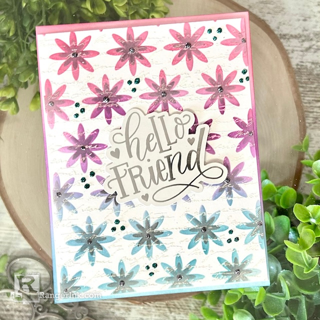 Archival Ink Hello Friend Card by Kimberly Boliver Final