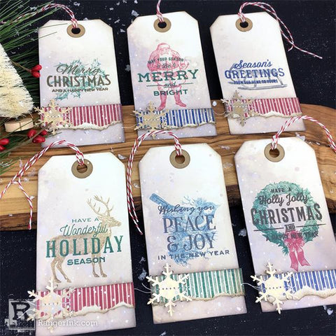 Archival Festive Christmas Tags by Bobbi Smith