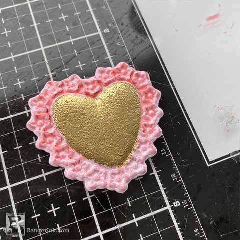 Colorize Floral Valentine Card Step 7