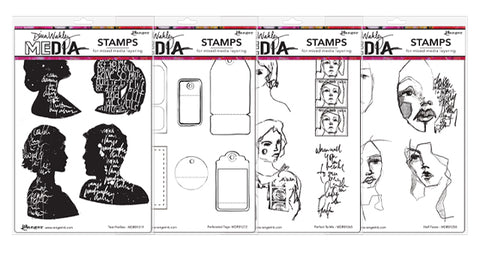 Dina Wakley MEdia Cling Stamps