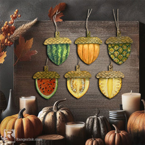 Different Types of Acorns by Debbie Teach