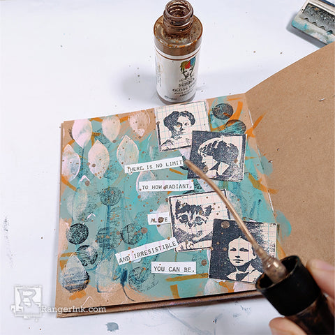 Dina Wakely MEdia Simple Layered Journal Page by Laura Dame Step 7