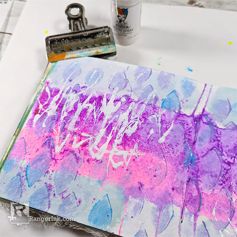 Dina Wakley MEdia Be Bold Journal Spread by Laura Dame Step 2