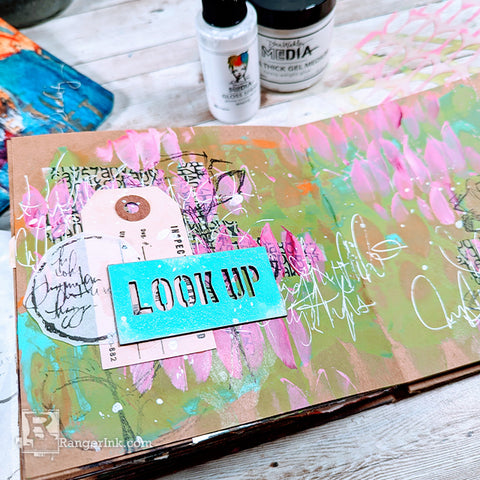 Dina Wakley Spring Inspired Journal Spread by Laura Dame Step 8