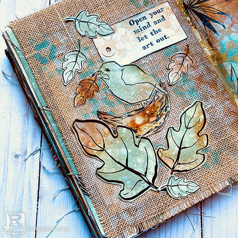 Dina Wakley Autumnal Journal Page Step 8