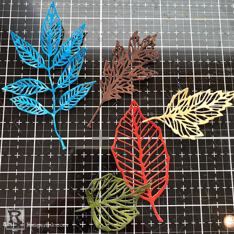 Distress Fall Leaves Step 4