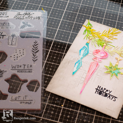 Distress Ornament Card