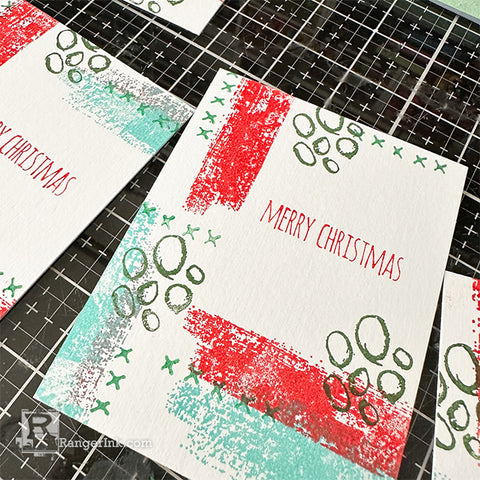 Distress Mixed Media Christmas Cards by Cheiron Brandon Step 5