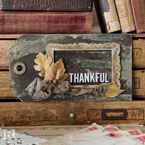 Thankful Home Decor Tag by Paula Cheney