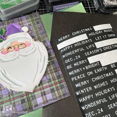 Distress Villainous Potion Santa Card Step 11