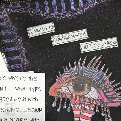 Dylusions Dyamond A Shimmery Escape Journal Page by Denise Lush Step 8