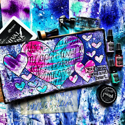 Dylusions Heart and Soul Journal Page Beauty Shot