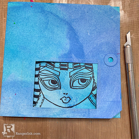 Peek A Boo Dylusions Tag Card Step 9