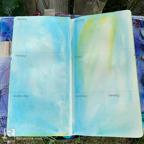 Dylusions Dyalog Summer Adventures Calendar Step 2