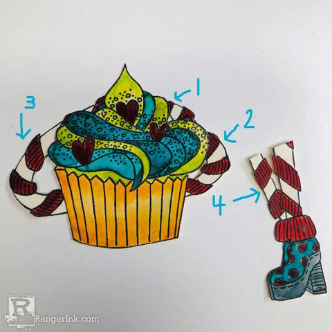 Dylusions Sweet Treats Tag Step 6