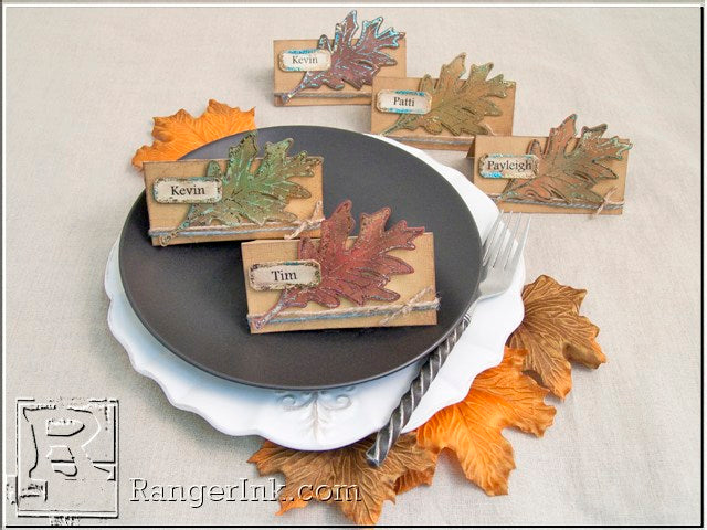 Fall Foliage Place Cards by Patti Behan | www.rangerink.com