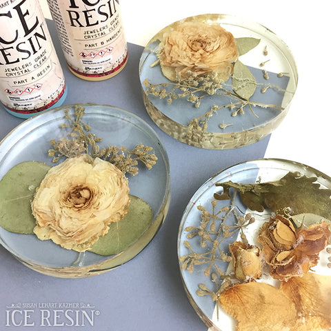 Dried Floral Coasters by Taylor Huizenga