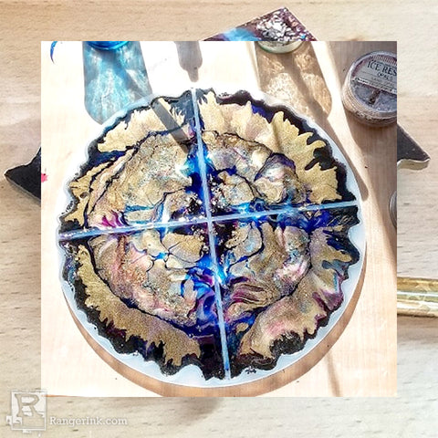 ICE Resin® Geode Coasters Step 3