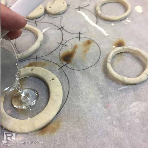 QuickCure Clay ICE Resin Circle Necklace Step 4